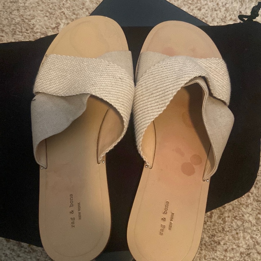 Rag & Bone Fabric Criss-Cross Slides - image 2